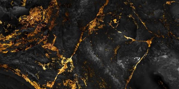 Peinture murale Marbre doré avec de l'or