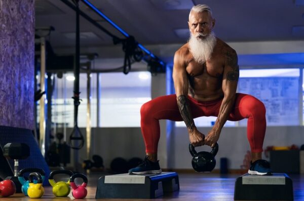 Papier peint Bodybuilder au gymnase