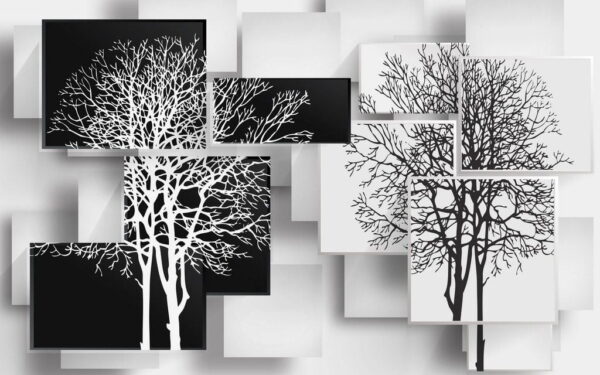 Peinture murale Deux arbres