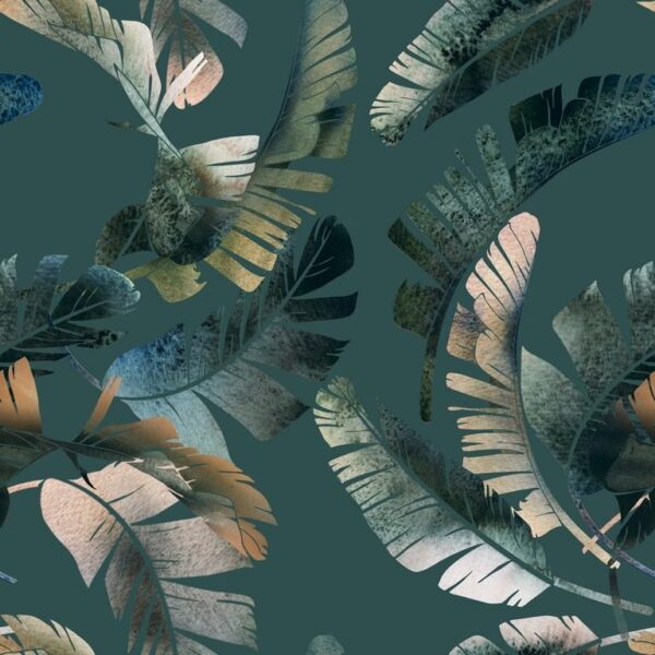 Peinture murale Motif de feuilles