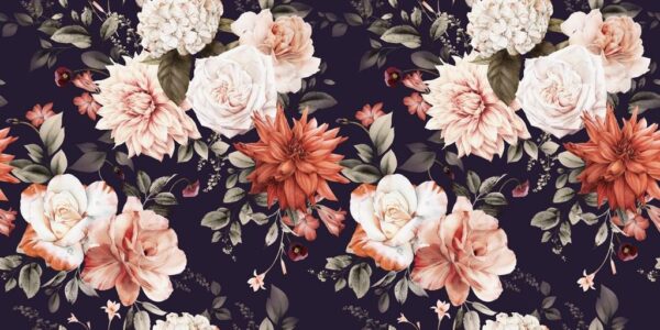 Peinture murale Motif Floral