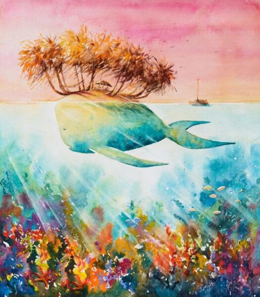 Poster XXL Île aux Baleines