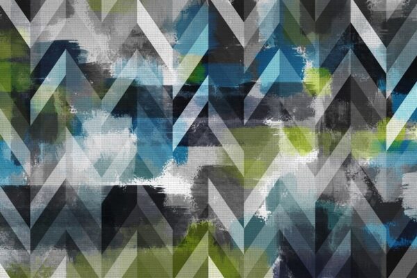 Peinture murale Abstraction géométrique