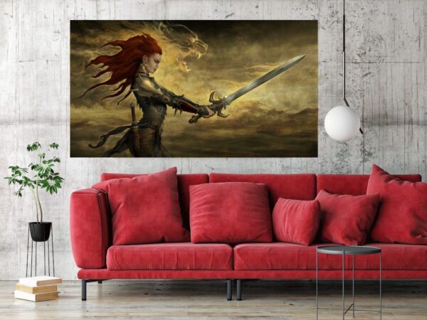 Une image d'une rousse avec une épée – Image 2
