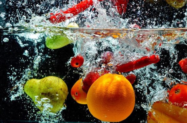 Peinture murale Éclaboussures de fruits