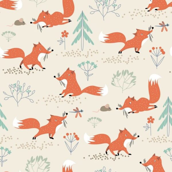 Peinture murale Renard curieux