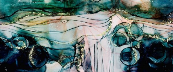 Peinture murale Bulles d'encre