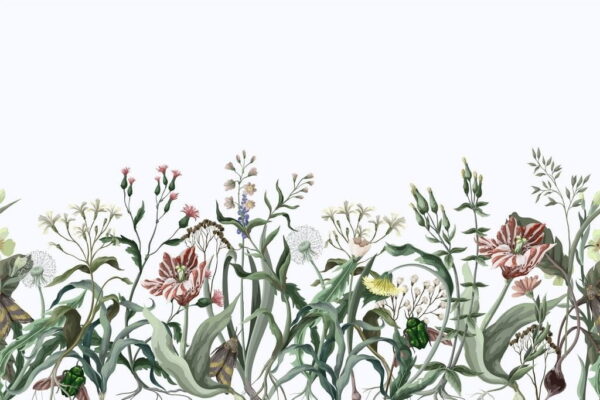 Peinture murale Fleurs sauvages