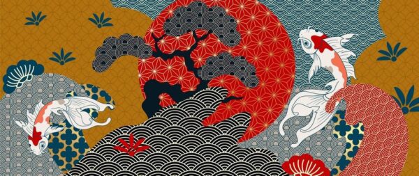 Peinture murale Style oriental japonais