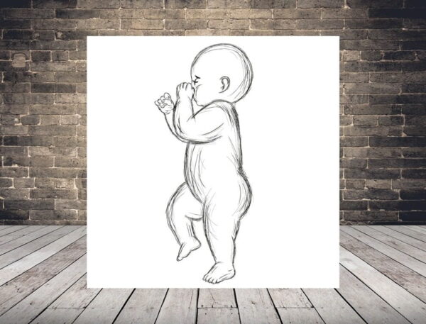 L'image d'un bébé qui dort