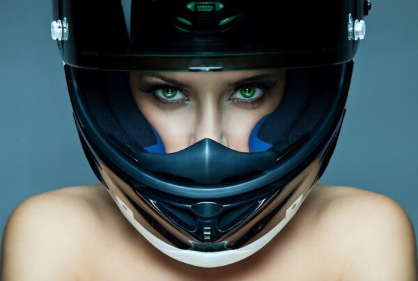 Peinture murale Fille de motocycliste