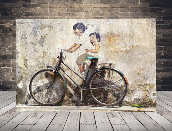 Image de garçons sur un vélo
