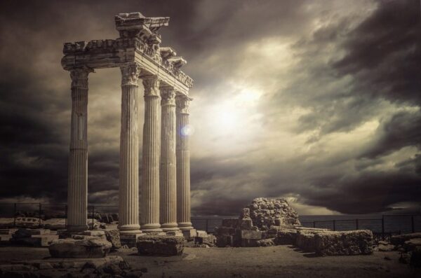 Peinture murale Temple d'Apollon