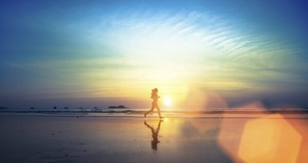 Poster XXL Courir sur la plage