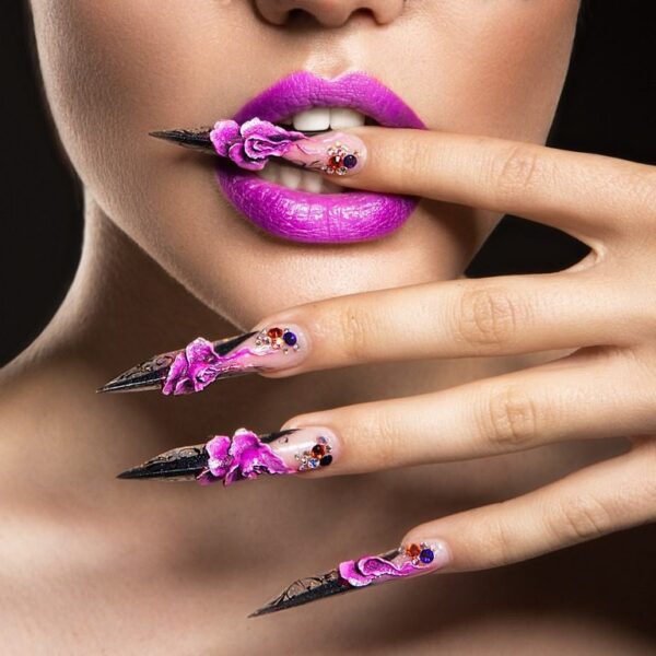 Poster XXL Lèvres et Ongles Sensuels