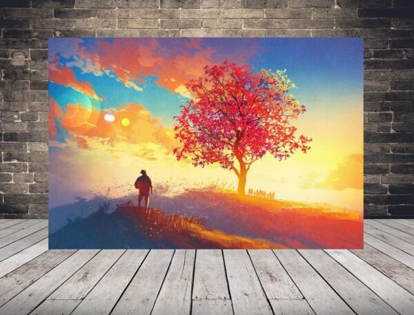 Image du vagabond et de l'arbre