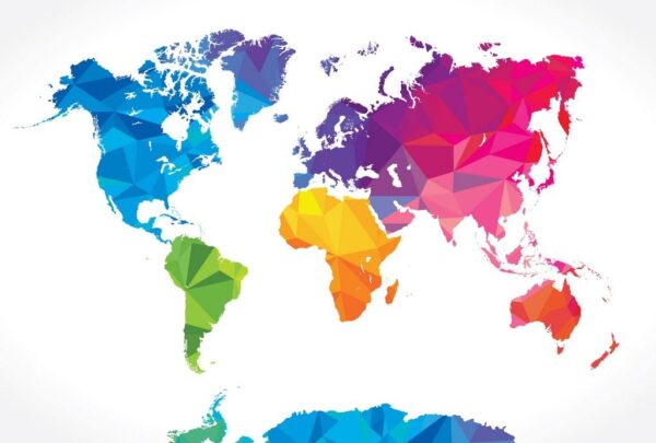 Peinture murale Monde coloré