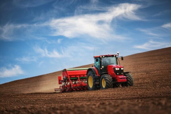 Poster XXL Tracteur rouge