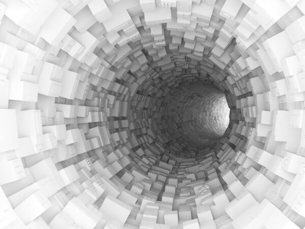 Fototapeta Biały Tunel