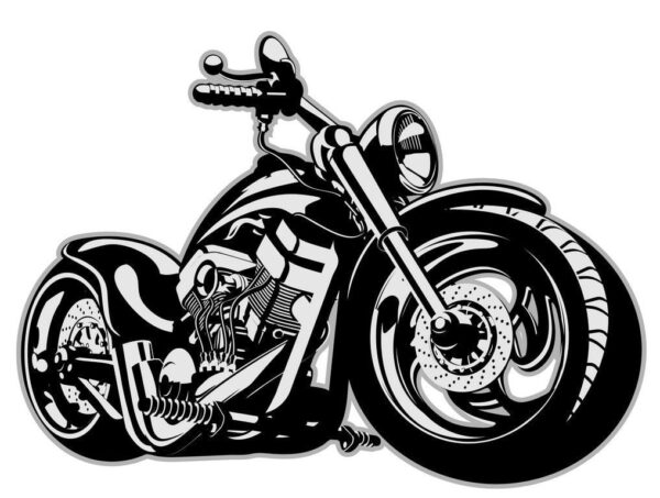 Peinture murale Vecteur Moto
