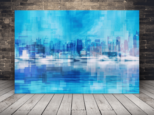 Image de la ville bleue