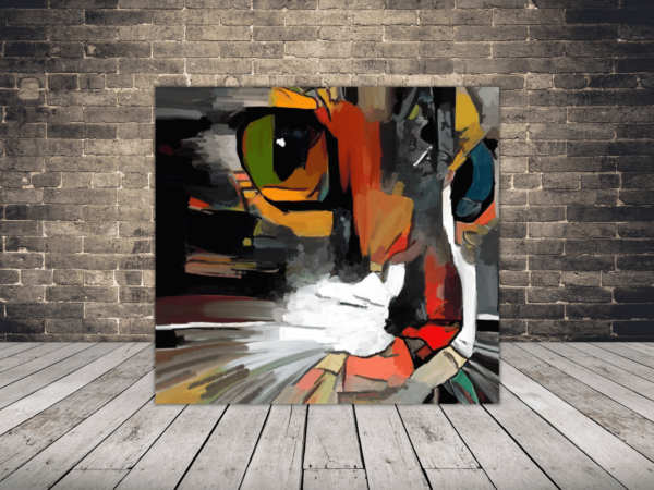 Une image d'un portrait d'un chat
