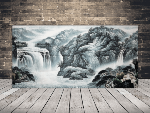 Photo de cascades de montagne