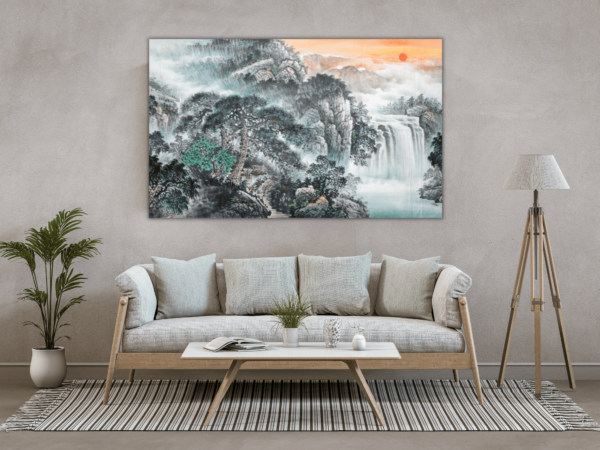 Une image d'une forêt et d'une cascade – Image 3