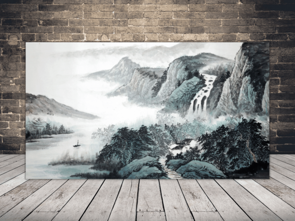 Image des montagnes et de la rivière