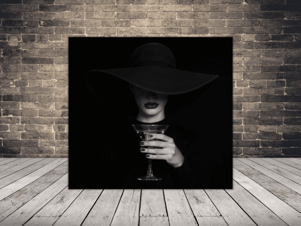 Femme et image noire