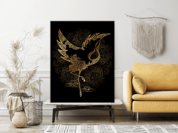 Une image d'un héron d'or – Image 3