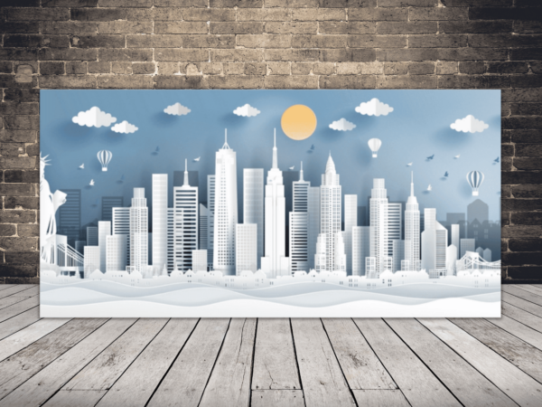 Image d'une ville de papier