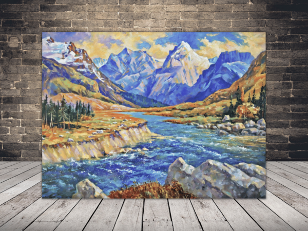 L'image du fleuve et des montagnes