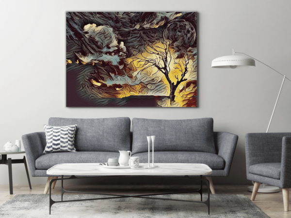 Une image d'un arbre en feu – Image 3