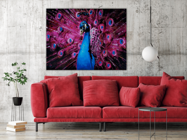 Une image d'un paon rose – Image 3