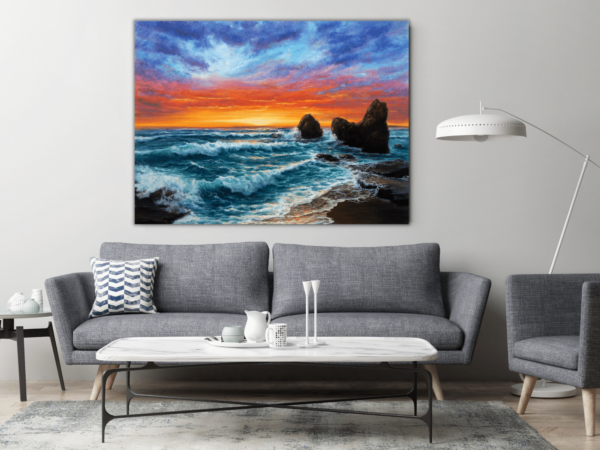 Une image d'un coucher de soleil sur la mer – Image 3