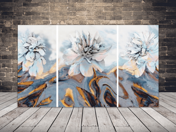 Une image de pivoines peintes