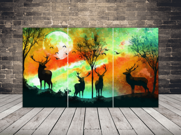 Une image d'un troupeau de cerfs