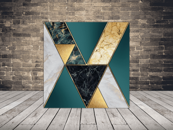 Image d'une mosaïque avec des triangles