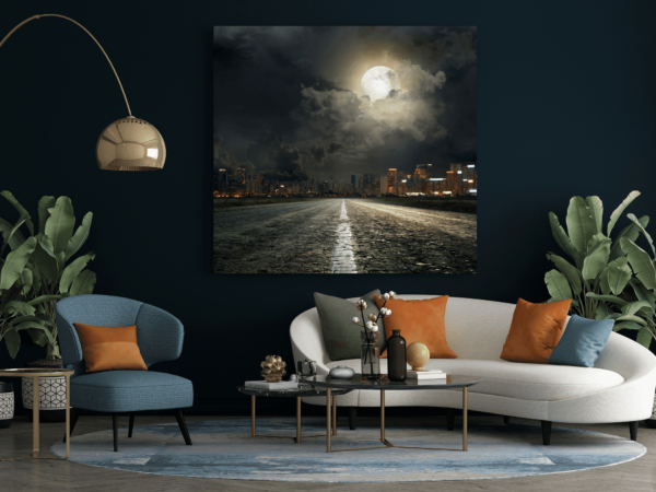 L'image de la lune et de la ville – Image 3