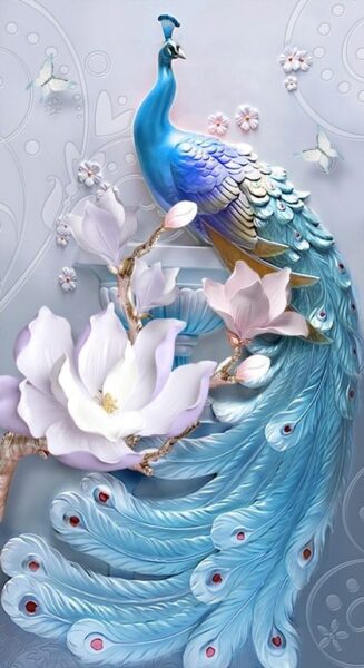 Image de paon et de magnolia – Image 2