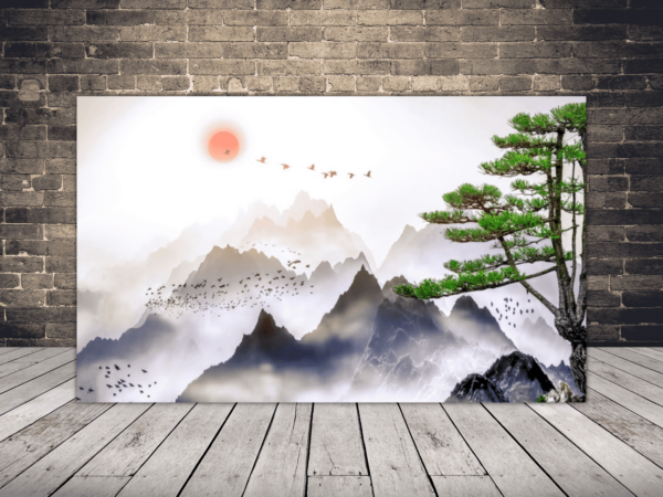 Photo d'un paysage de montagne