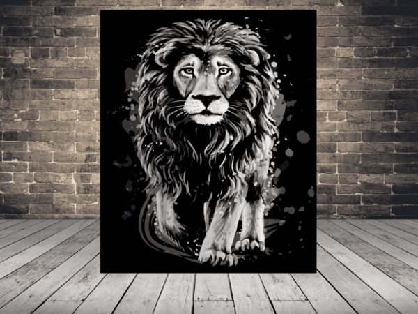Image d'un lion qui marche