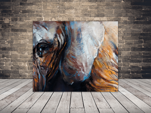 Une image d'un portrait d'un éléphant