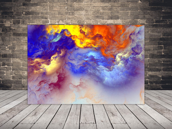 Image de fumée colorée