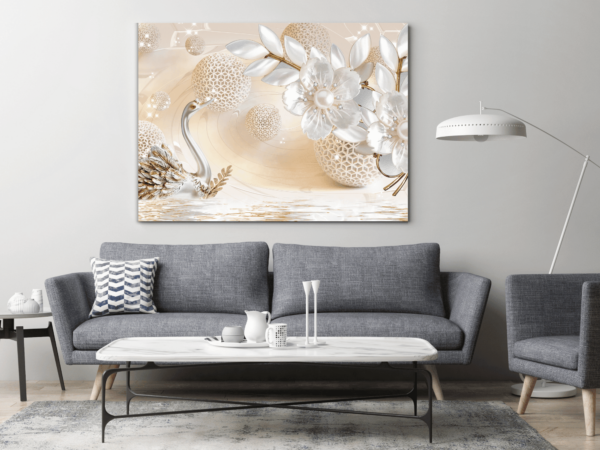 Image de fleurs et cygne – Image 3