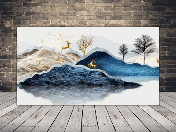 L'image des montagnes bleues