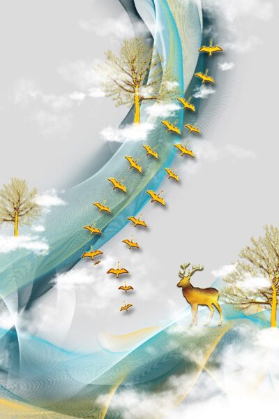 Image d'un cerf sur la colline – Image 2