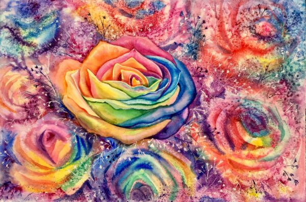 Une image de roses arc-en-ciel – Image 2