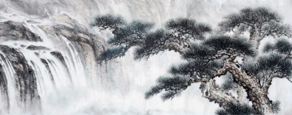 Une image d'un bonsaï et d'une cascade – Image 2